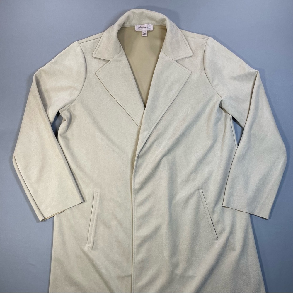 EUC Philosophy Notch Lapel Lightweight Open Front Topper Jacket - Womens XL - Picture 4 of 13
